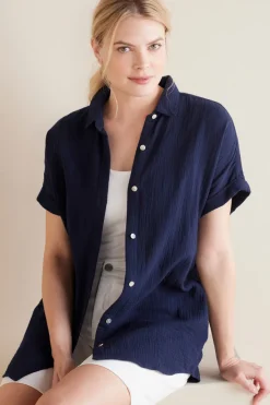 Soft Surroundings Tops|Je Veux Gauze Top