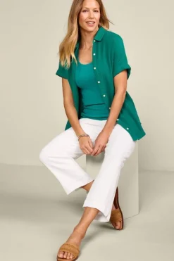 Soft Surroundings Tops|Je Veux Gauze Top