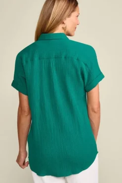 Soft Surroundings Tops|Je Veux Gauze Top