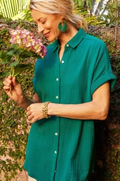 Soft Surroundings Tops|Je Veux Gauze Top