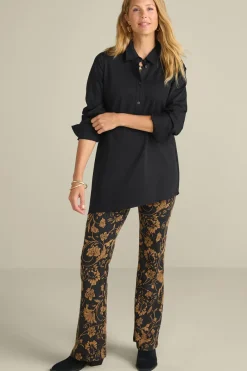 Soft Surroundings Tops|Jeanne Asymmetrical Tunic Black