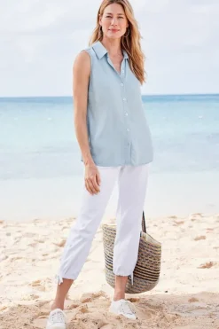 Soft Surroundings Tops|Jennifer Tencel™ Tank LightChambray