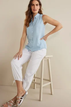 Soft Surroundings Tops|Jennifer Tencel™ Tank LightChambray