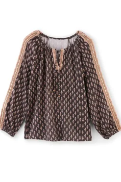 Soft Surroundings Tops|Jolene Blouse NeutralGeo