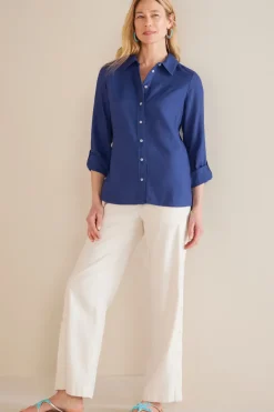 Soft Surroundings Tops|Jordan Linen Blend Shirt