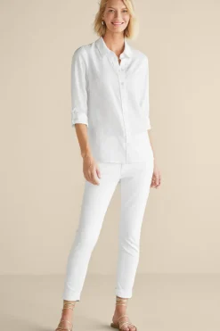 Soft Surroundings Tops|Jordan Linen Blend Shirt