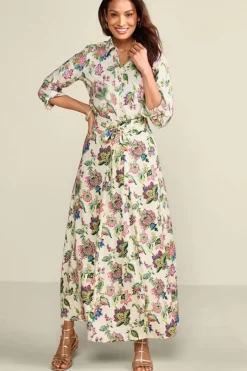 Soft Surroundings Skirts|Jordan Linen Blend Skirt IpanemaFlowers