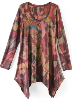 Soft Surroundings Tops|Julia Top ButterflyMulti