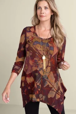 Soft Surroundings Tops|Julia Top ButterflyMulti