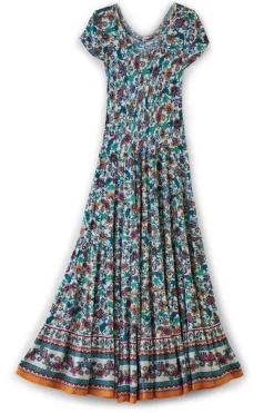 Soft Surroundings Dresses|Kara Dress FieryTealJacobean