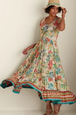 Soft Surroundings Dresses|Kara Dress FieryTealJacobean
