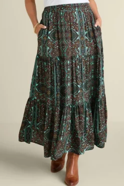 Soft Surroundings Skirts|Kara Skirt HarvestScarf