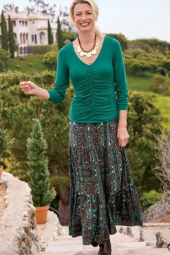 Soft Surroundings Skirts|Kara Skirt HarvestScarf