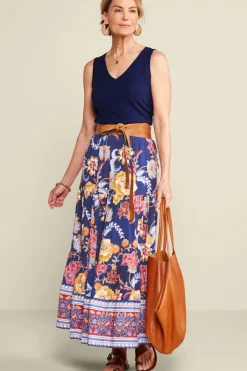 Soft Surroundings Skirts|Kara Skirt HarvestScarf