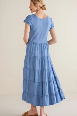 Soft Surroundings Dresses|Kara Tencel™ Dress MediumIndigo