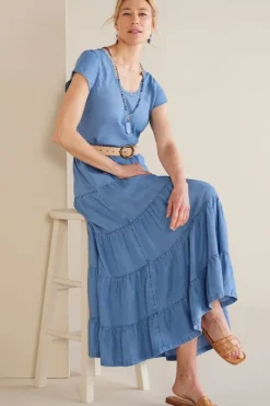 Soft Surroundings Dresses|Kara Tencel™ Dress MediumIndigo