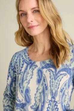 Soft Surroundings Tops|Sweaters & Cardigans|Kasey Tunic Sweater GlobalScarfBlueSimplif