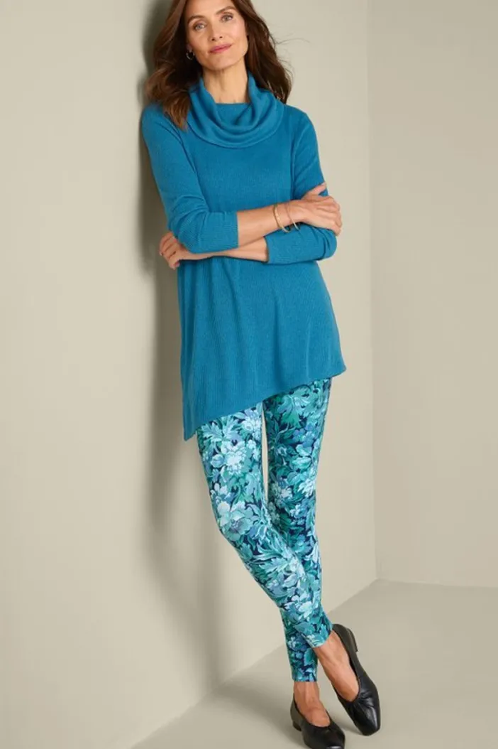 Soft Surroundings Tops|Kayla Rib Knit Cowl Neck Tunic