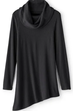 Soft Surroundings Tops|Kayla Rib Knit Cowl Neck Tunic