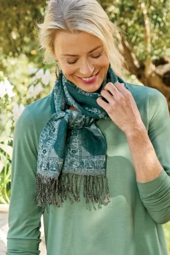 Soft Surroundings Scarves & Wraps|Kelly Woven Scarf TealGreen