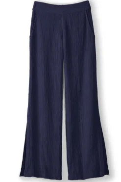 Soft Surroundings Pants|Khulani Wide Leg Gauze Pants