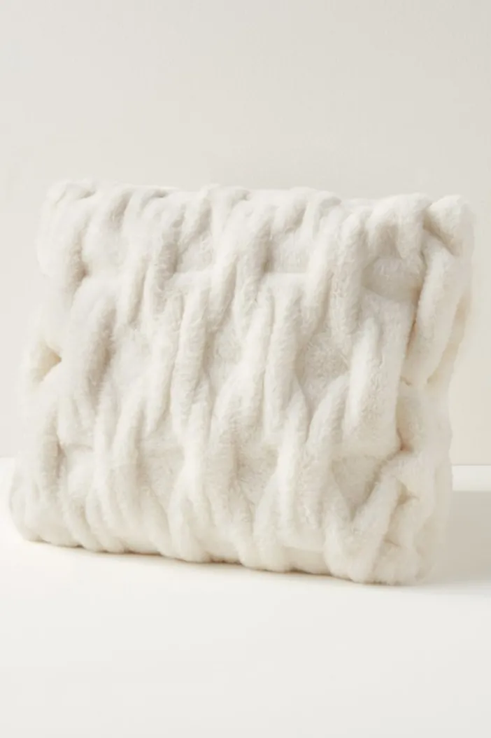 Soft Surroundings Bedding|Bedding Essentials|La Parisienne Faux Fur Pillow