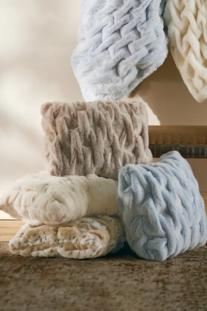Soft Surroundings Bedding|Bedding Essentials|La Parisienne Faux Fur Pillow