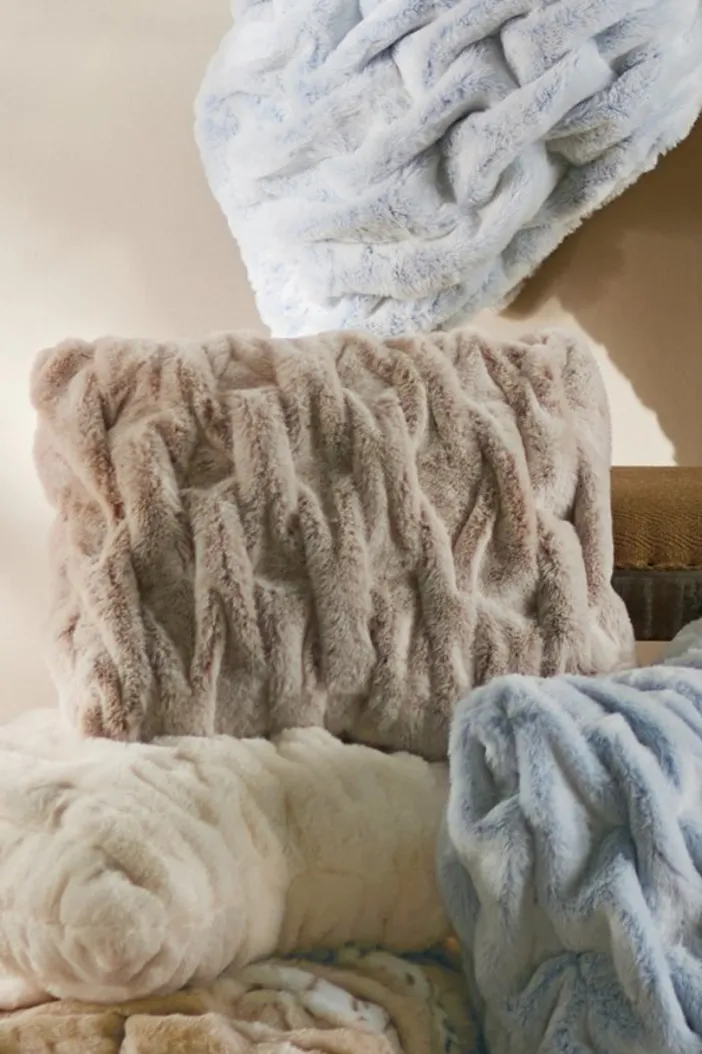 Soft Surroundings Bedding|Bedding Essentials|La Parisienne Faux Fur Pillow