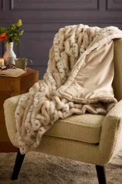 Soft Surroundings Bedding|Bedding Essentials|La Parisienne Faux Fur Throw