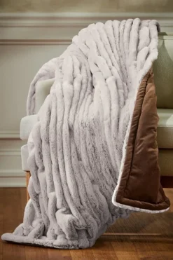 Soft Surroundings Bedding|Bedding Essentials|La Parisienne Faux Fur Throw