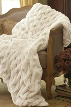 Soft Surroundings Bedding|Bedding Essentials|La Parisienne Faux Fur Throw