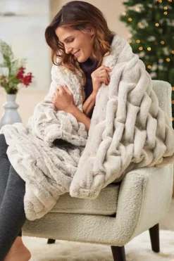 Soft Surroundings Bedding|Bedding Essentials|La Parisienne Faux Fur Throw