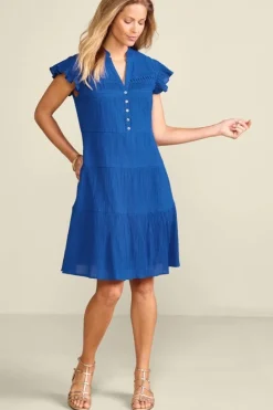 Soft Surroundings Dresses|Lakely Short Dress Sapphire