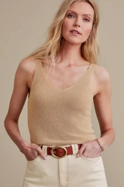 Soft Surroundings Tops|Sweaters & Cardigans|Lara Sweater Tank Gold