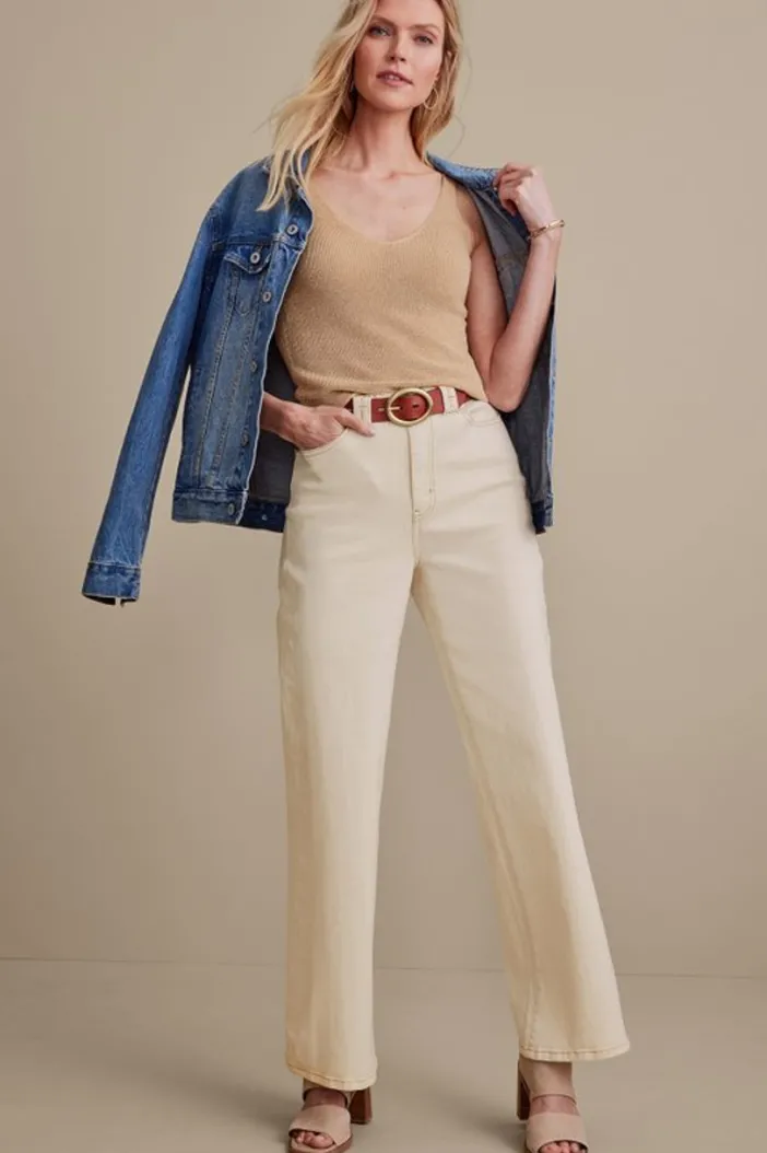 Soft Surroundings Tops|Sweaters & Cardigans|Lara Sweater Tank Gold