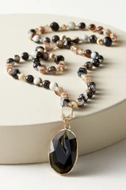 Soft Surroundings Jewelry|Necklaces|Layla Pendant Necklace BlackMulti