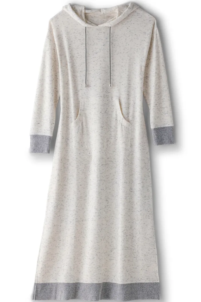 Soft Surroundings Dresses|Sleepwear & Lounge|Lazy Day Lounge Dress White/Grey