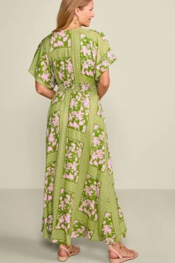 Soft Surroundings Dresses|Leslie Maxi Dress InkBloomsScarf