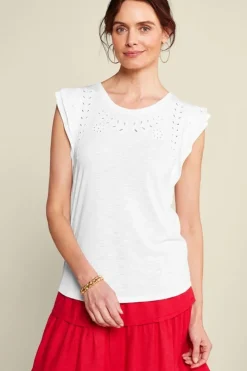 Soft Surroundings Tops|Libby Tee TealBlue