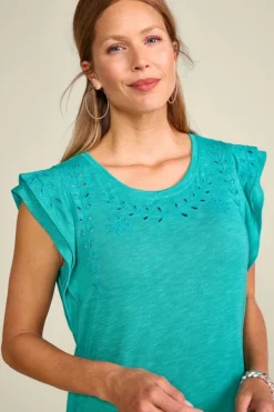 Soft Surroundings Tops|Libby Tee TealBlue