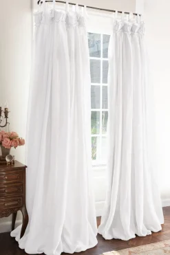 Soft Surroundings Window Coverings|Linen Balloon Drapery Panel