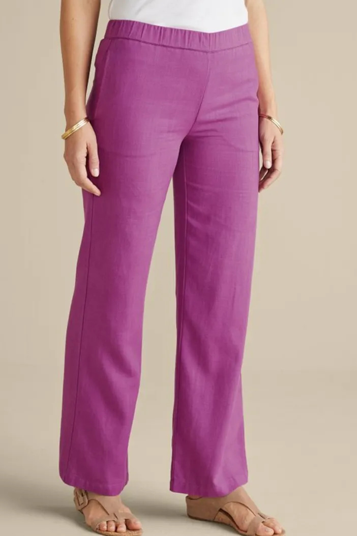 Soft Surroundings Pants|Lizette Wide-Leg Pant