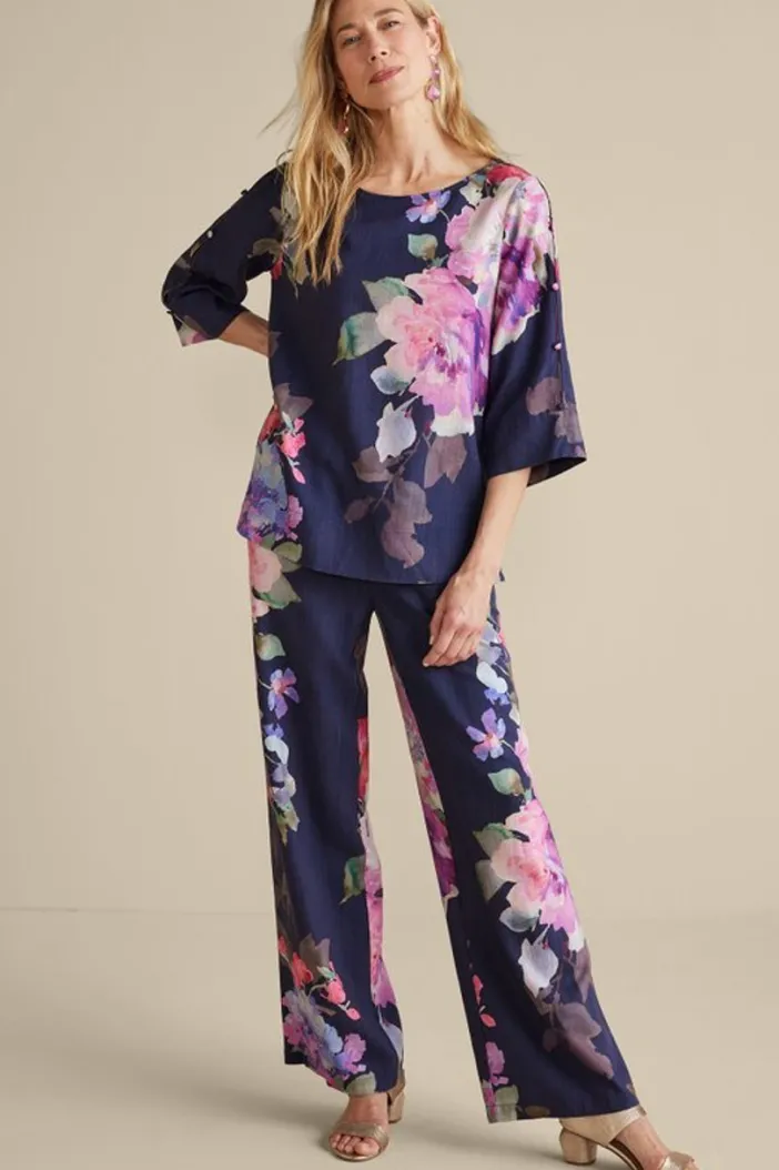 Soft Surroundings Pants|Lizette Wide-Leg Pant