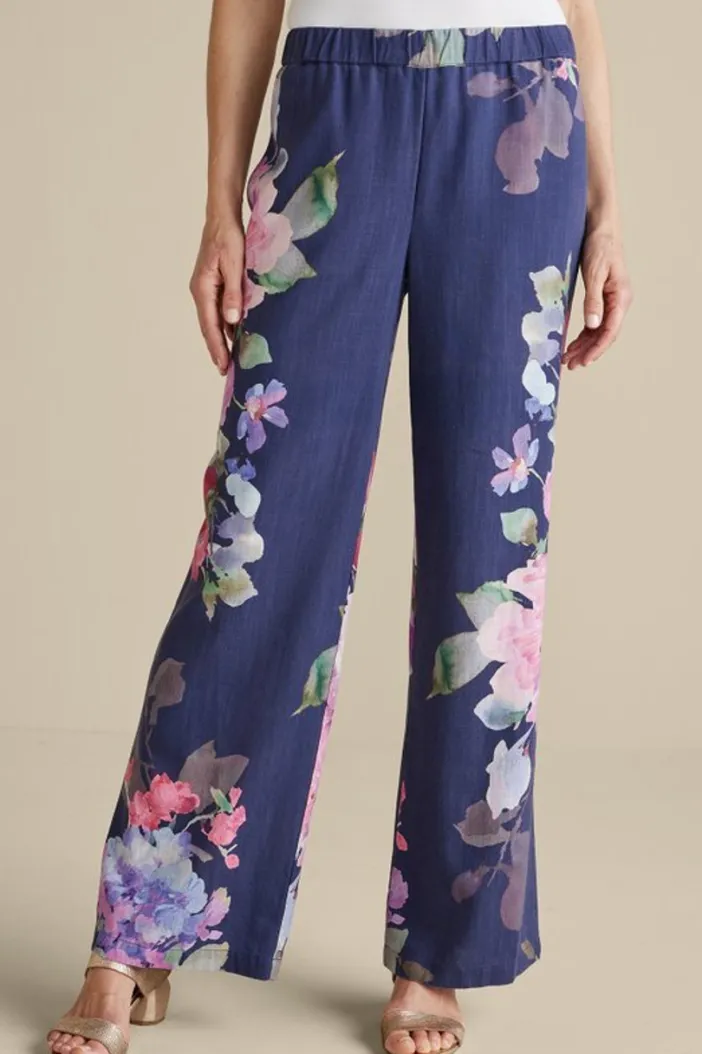 Soft Surroundings Pants|Lizette Wide-Leg Pant