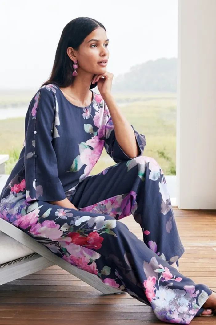 Soft Surroundings Pants|Lizette Wide-Leg Pant