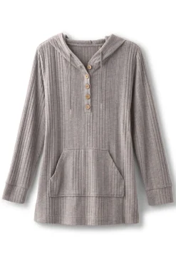 Soft Surroundings Tops|Sleepwear & Lounge|Loungy Lover Hoodie HeatherGrey