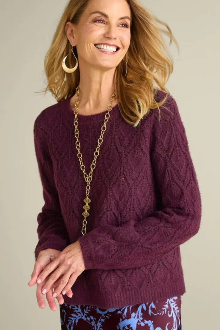 Soft Surroundings Tops|Sweaters & Cardigans|Lyric Sweater PotentPurple