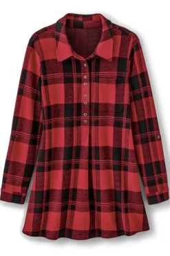 Soft Surroundings Tops|Mad About Plaid Top
