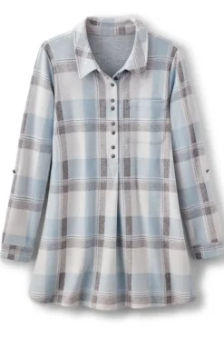 Soft Surroundings Tops|Mad About Plaid Top