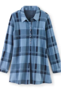 Soft Surroundings Tops|Mad About Plaid Top